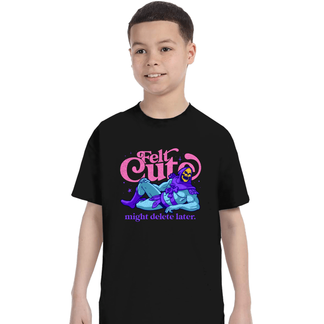 Secret_Shirts T-Shirts, Youth / XS / Black Felt Cute!