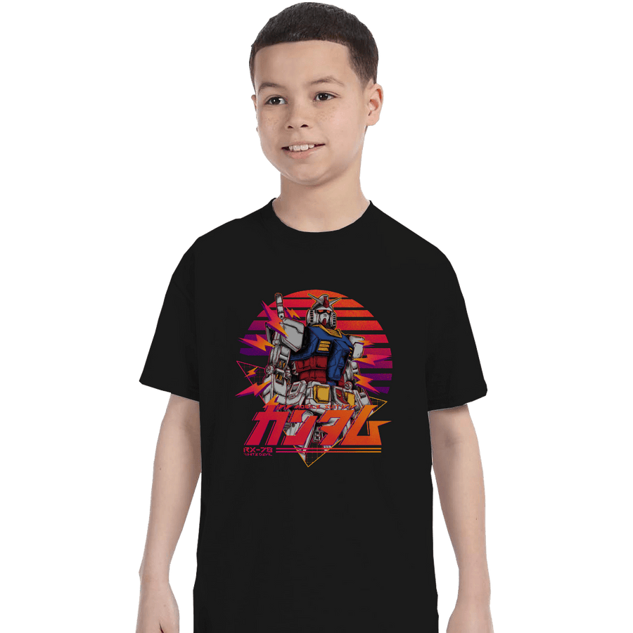 Shirts T-Shirts, Youth / XL / Black Gundam RX 78 Retro