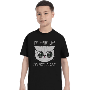 Secret_Shirts T-Shirts, Youth / XS / Black Not Cat