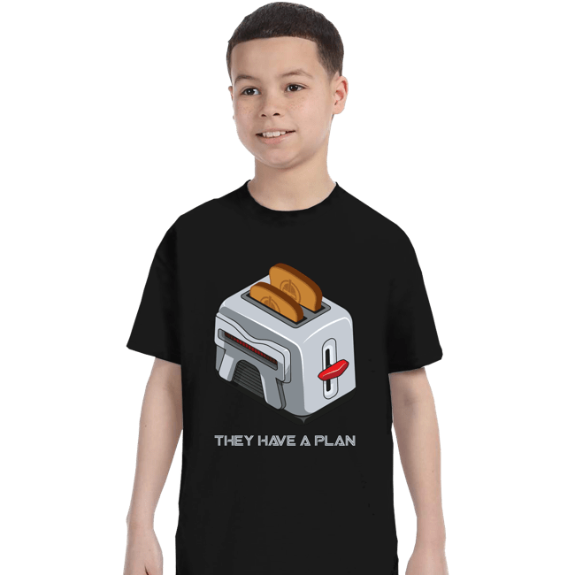 Daily_Deal_Shirts T-Shirts, Youth / XS / Black Frakking Toaster