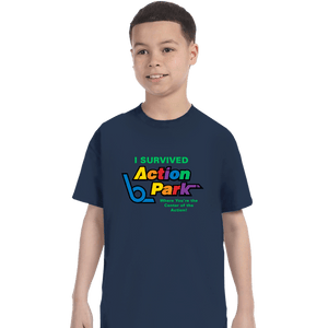 Secret_Shirts T-Shirts, Youth / XS / Navy Action Park Survivor