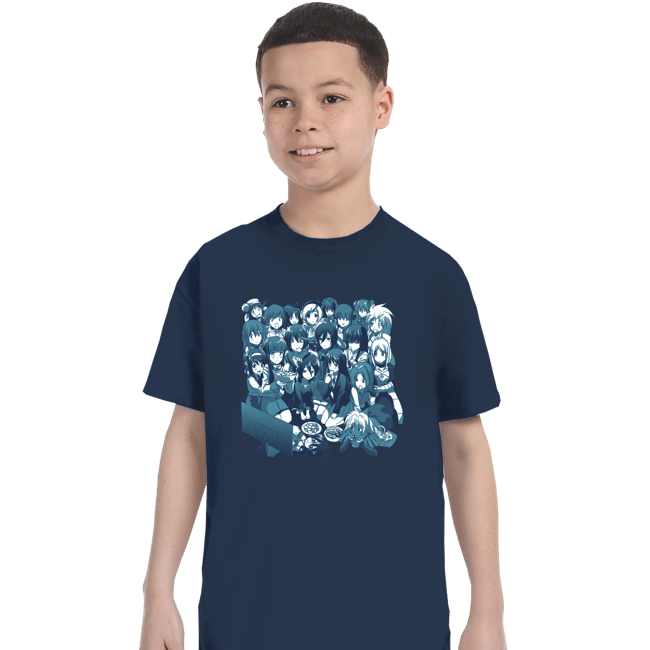 Secret_Shirts T-Shirts, Youth / XS / Navy Anime Night