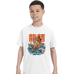 Daily_Deal_Shirts T-Shirts, Youth / XS / White Ramen Dragon