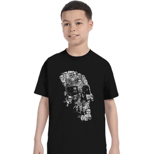 Shirts T-Shirts, Youth / XL / Black Horror Skull