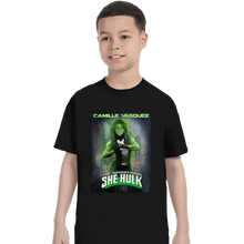 Load image into Gallery viewer, Daily_Deal_Shirts T-Shirts, Youth / XS / Black Camille Hulk
