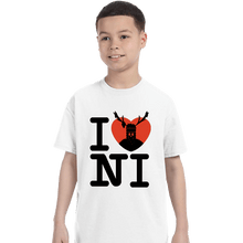 Load image into Gallery viewer, Shirts T-Shirts, Youth / XS / White I Love Ni
