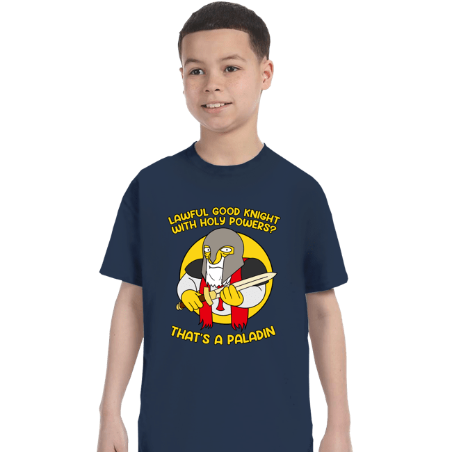 Daily_Deal_Shirts T-Shirts, Youth / XS / Navy That's A Paladin