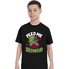 Load image into Gallery viewer, Daily_Deal_Shirts T-Shirts, Youth / XS / Black Feed Me Seymour
