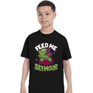 Daily_Deal_Shirts T-Shirts, Youth / XS / Black Feed Me Seymour