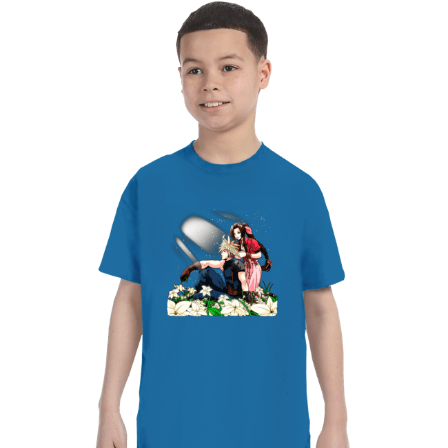 Shirts T-Shirts, Youth / XS / Sapphire Flower Children