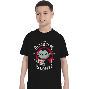 Shirts T-Shirts, Youth / XL / Black Coffee Vampire