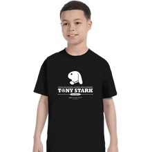 Load image into Gallery viewer, Shirts T-Shirts, Youth / XS / Black Tony Stark Mansion
