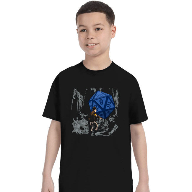 Daily_Deal_Shirts T-Shirts, Youth / XS / Black Indy And The Dice Of Doom
