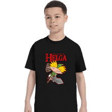 Load image into Gallery viewer, Daily_Deal_Shirts T-Shirts, Youth / XS / Black The Legend Of Helga
