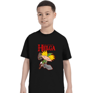 Daily_Deal_Shirts T-Shirts, Youth / XS / Black The Legend Of Helga