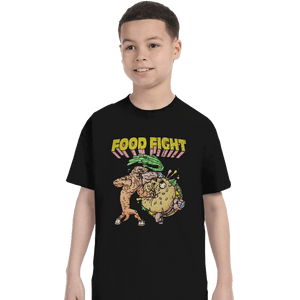 Shirts T-Shirts, Youth / XL / Black Food Fight