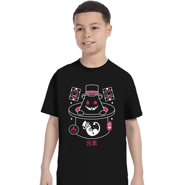 Secret_Shirts T-Shirts, Youth / XS / Black Magician Hat Monster!