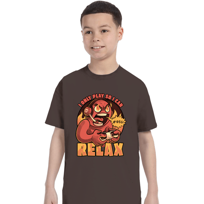 Secret_Shirts T-Shirts, Youth / XS / Dark Chocolate I Play To Relax