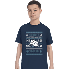 Load image into Gallery viewer, Shirts T-Shirts, Youth / XS / Navy Merry Xmash
