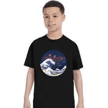 Load image into Gallery viewer, Daily_Deal_Shirts T-Shirts, Youth / XS / Black Surfing The Great Wave
