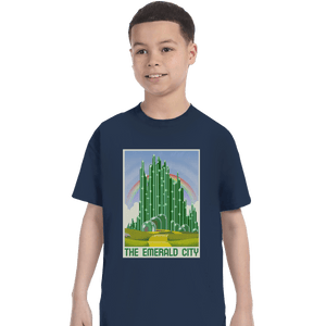 Shirts T-Shirts, Youth / XL / Navy Visit The Emerald City