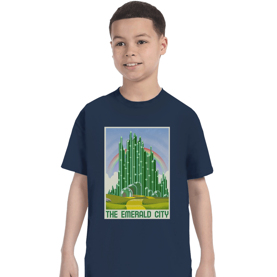 Shirts T-Shirts, Youth / XL / Navy Visit The Emerald City