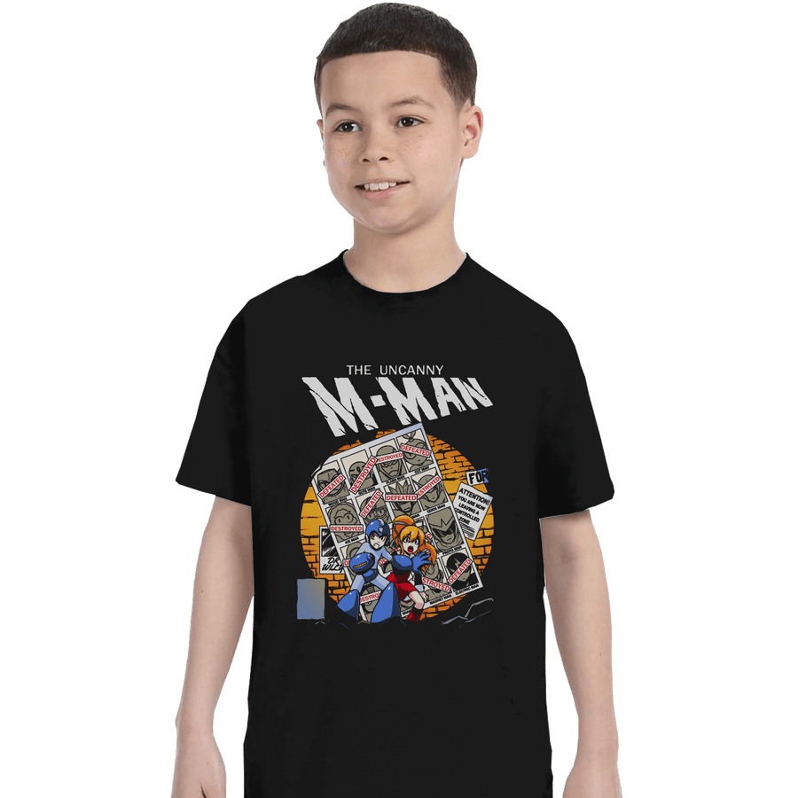 Shirts T-Shirts, Youth / XS / Black The Uncanny M-Man
