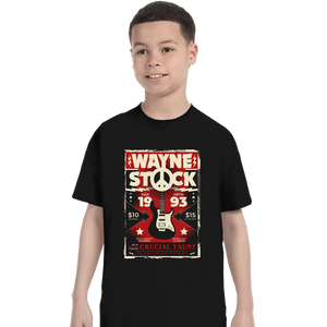 Secret_Shirts T-Shirts, Youth / XS / Black Wayne Stock