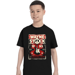 Secret_Shirts T-Shirts, Youth / XS / Black Wayne Stock