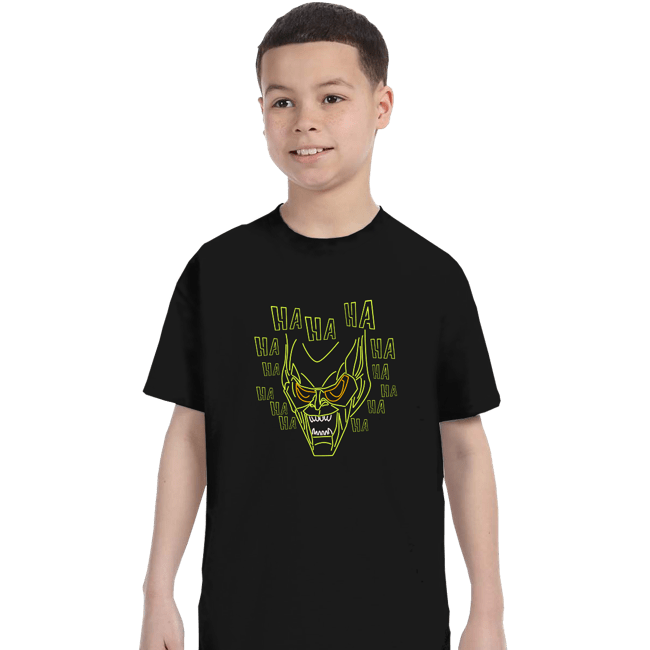 Shirts T-Shirts, Youth / XS / Black Neon Green Goblin