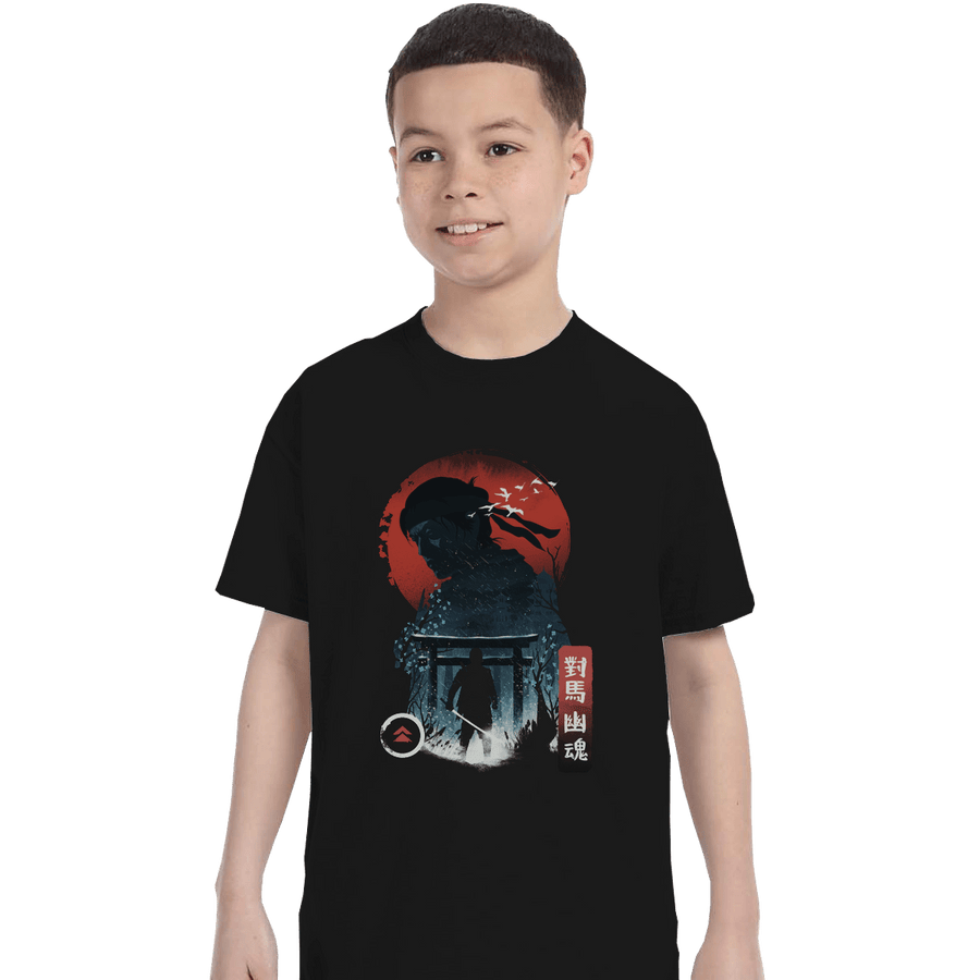 Shirts T-Shirts, Youth / Small / Black Samurai Warrior