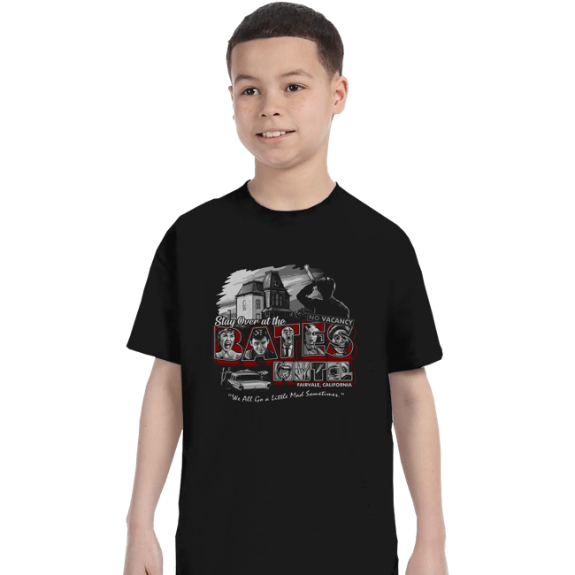 Daily_Deal_Shirts T-Shirts, Youth / XS / Black Stay At The Bates Motel