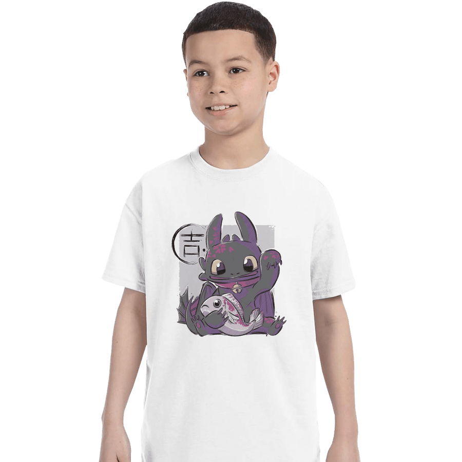 Shirts T-Shirts, Youth / XS / White Maneki Toothless