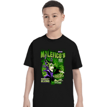Load image into Gallery viewer, Shirts T-Shirts, Youth / XS / Black Maleficent Cereal
