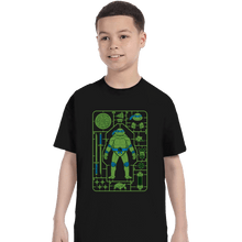 Load image into Gallery viewer, Daily_Deal_Shirts T-Shirts, Youth / XS / Black Leonardo Model Sprue
