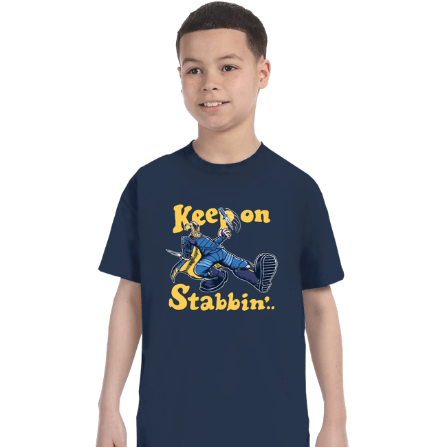 Shirts T-Shirts, Youth / XS / Navy Keep On Stabbin'