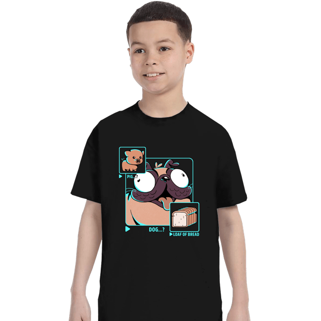 Shirts T-Shirts, Youth / XS / Black Dog Pig Bread