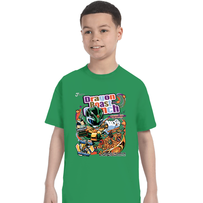 Daily_Deal_Shirts T-Shirts, Youth / XS / Irish Green Dragon Roast Crunch