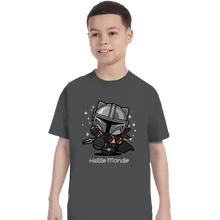 Load image into Gallery viewer, Shirts T-Shirts, Youth / XL / Charcoal Hello Mando
