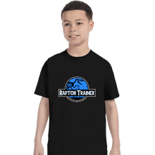 Load image into Gallery viewer, Shirts T-Shirts, Youth / XS / Black Raptor Trainer
