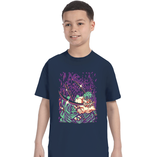 Secret_Shirts T-Shirts, Youth / XS / Navy Zoro