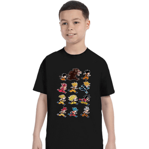 Secret_Shirts T-Shirts, Youth / XS / Black Evolutions Of King Monkey