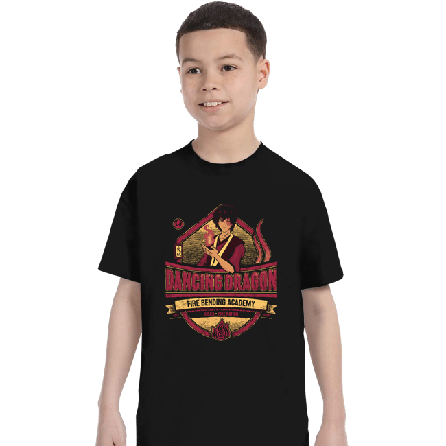 Daily_Deal_Shirts T-Shirts, Youth / XS / Black Dancing Dragon