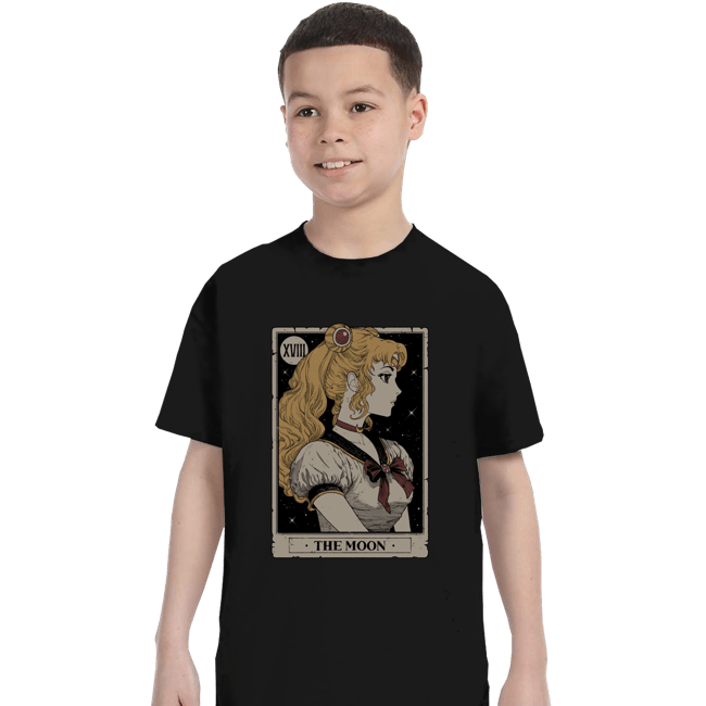 Secret_Shirts T-Shirts, Youth / XS / Black Moon Tarot
