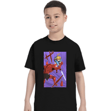 Load image into Gallery viewer, Secret_Shirts T-Shirts, Youth / XS / Black Link Slash
