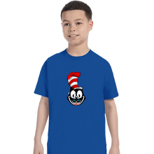 Load image into Gallery viewer, Shirts T-Shirts, Youth / XS / Royal Blue Mad Cat Hat
