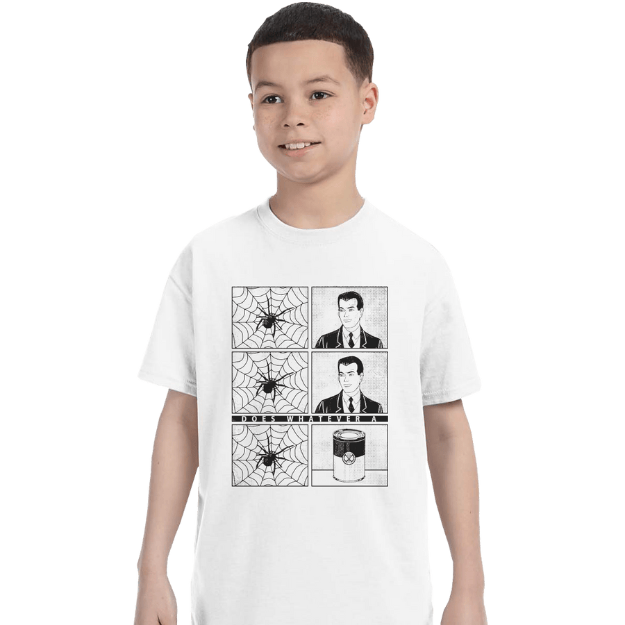 Shirts T-Shirts, Youth / XL / White Whatever a Spider Can