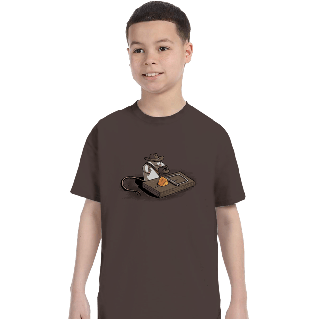 Shirts T-Shirts, Youth / XS / Dark Chocolate Indiana Mouse