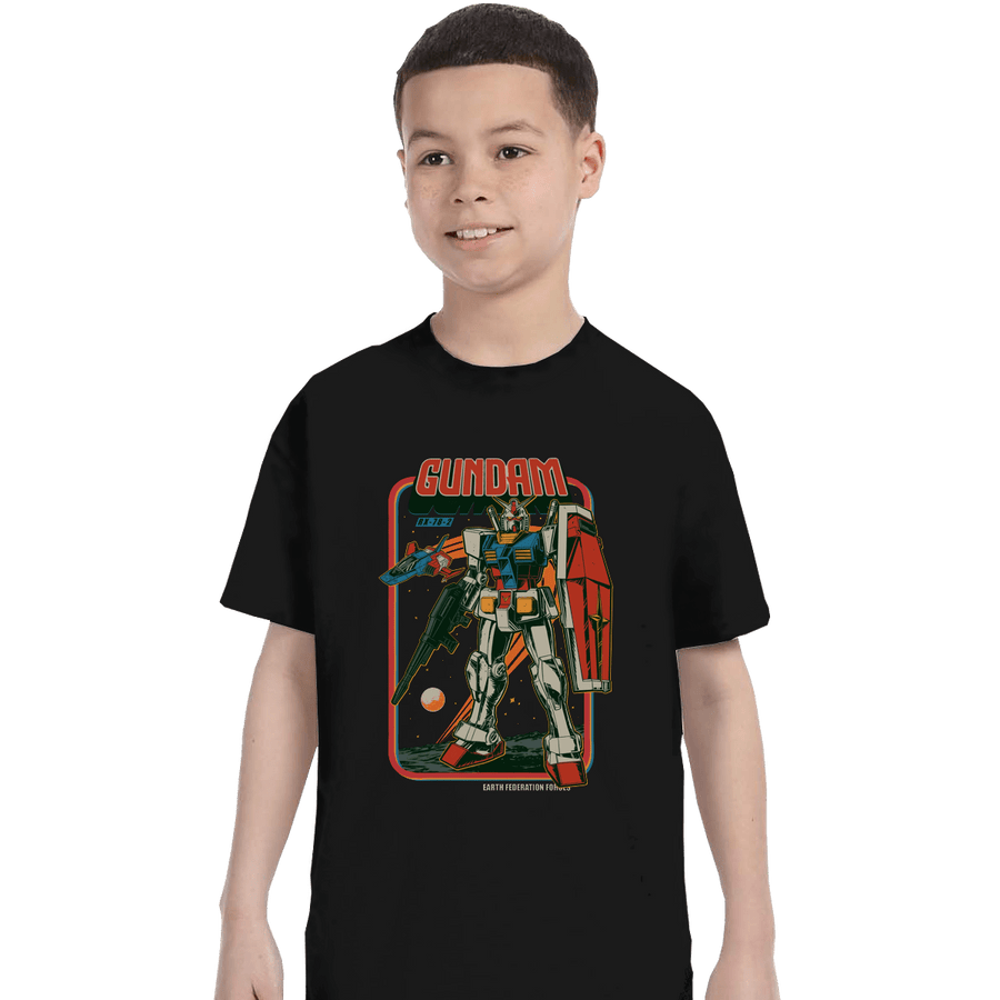 Shirts T-Shirts, Youth / XL / Black Retro RX-78-2