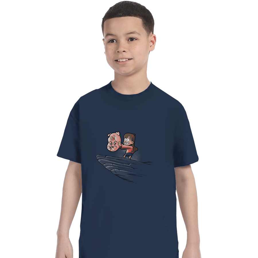 Shirts T-Shirts, Youth / XL / Navy The Pig King